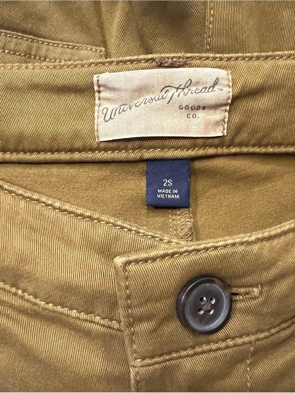 Universal Thread Olive Green High-Rise Cargo Ankle Pants